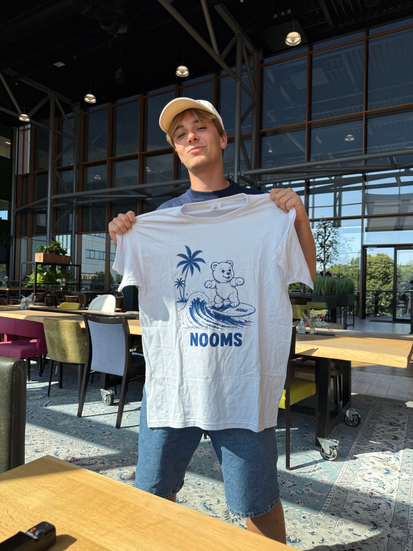 NOOMS surfing bear t-shirt